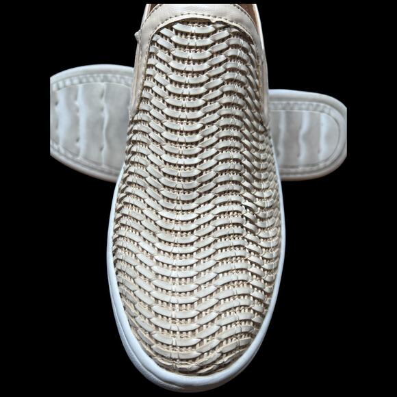 KAARI BLUE Women's 8 Cream Woven Loafer Slip On Comfort Shoes Casual - Picture 11 of 11